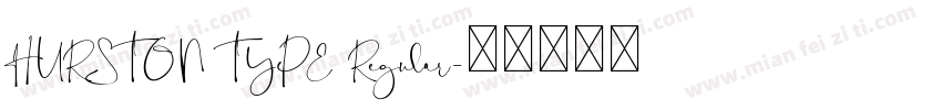 HURSTON TYPE Regular字体转换